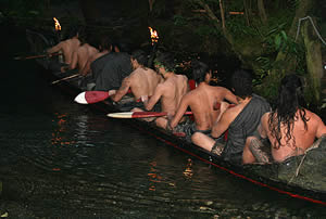 Mitai Maori Village War Canoe