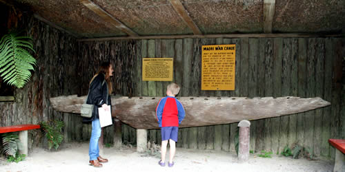 30ft Maori Canoe, Buried Village, Rotorua