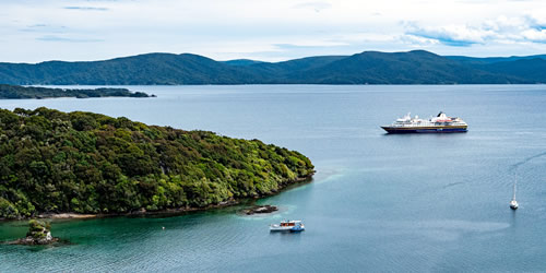 Campervan on Cook Strait Ferry Campervans on a Ferry Crossing the Cook Strait from Wellington to Picton, New Zealand