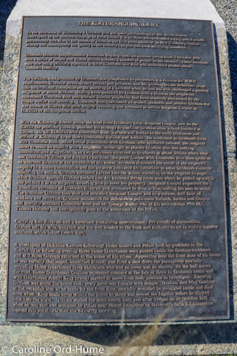 The Koiterangi Incident Memorial text plaque, Kowhitirangi, Hokitika, West Coast, South Island, New Zealand