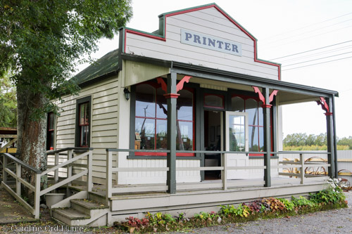 Printer Cobblestones Museum Building at Greytown New Zealand