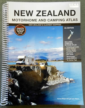 New Zealand Motorhome and Campervan Camping Road Map Atlas