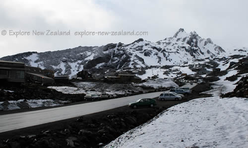 Road to the Ski Fields Tongariro and Ruapehu New Zealand