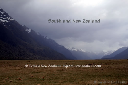Milford Road View in Spring, Fiordland, Southland New Zealand