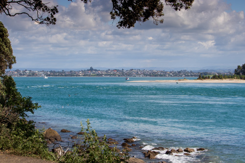 View to Tauranga from Mount Maunganui Across Tauranga Harbour