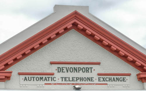 Historic Telephone Exchange Building in Devonport New Zealand